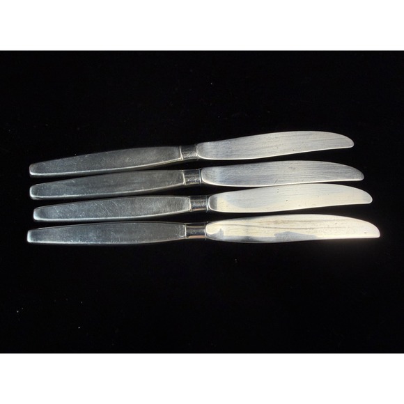 Other - Vintage Frost Fire Community Stainless Steel Butter Knives by Oneida - Set of 4